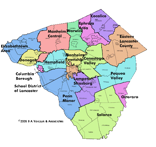 Lancaster School Map